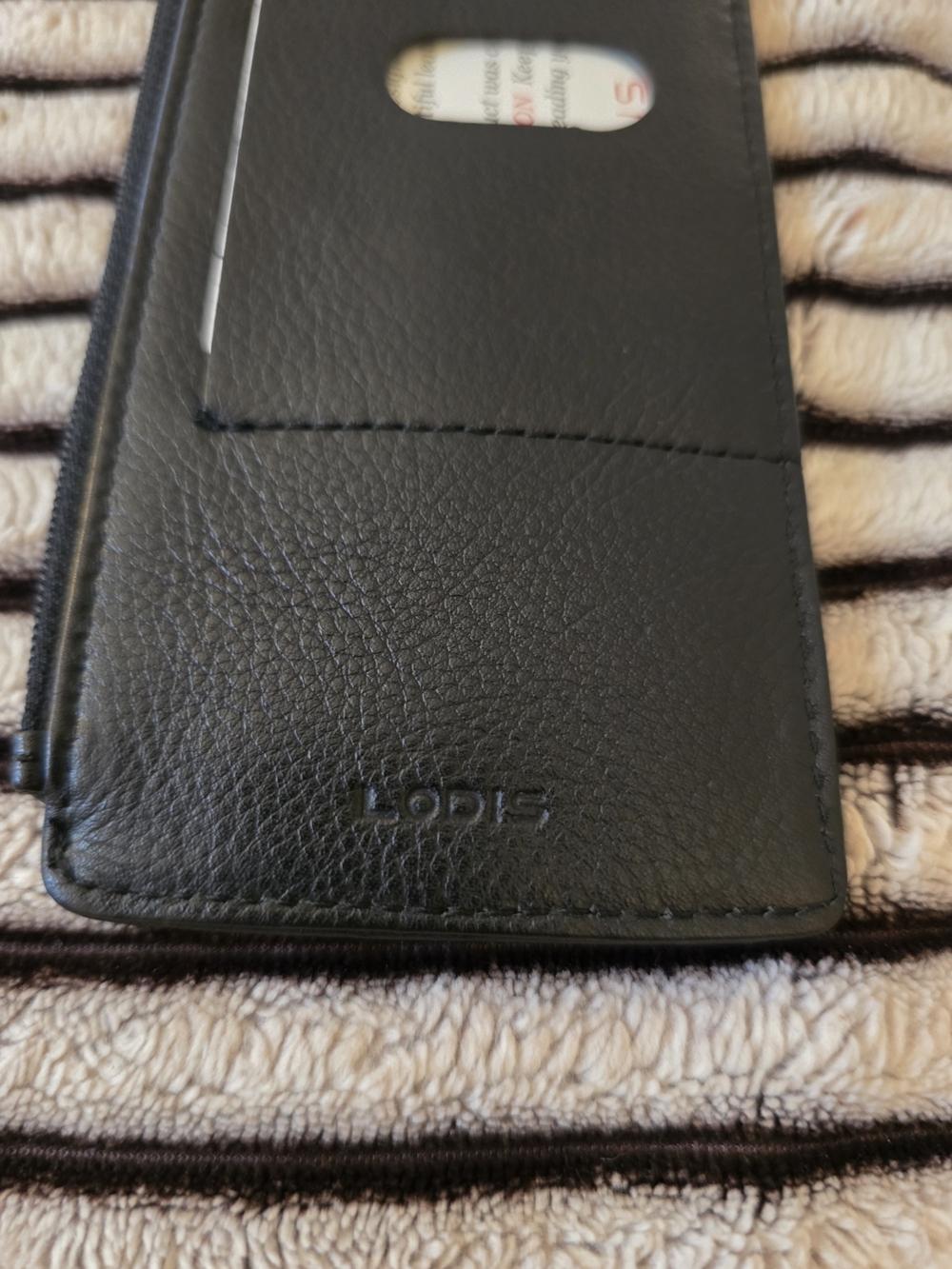 LODIS Black Long Wallet Card Holder (RFID) - Picture 5 of 8